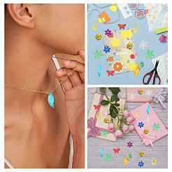 Electroplate Plastic Pendants&nbsp;FIND-CA0011-30