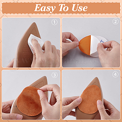 20Pcs 2 Styles Arch Suede Fabric Non-Slip Shoes Pads&nbsp;AJEW-PH0007-56A