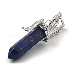 Natural & Synthetic Mixed Gemstone Pointed Pendants&nbsp;G-Z033-15P