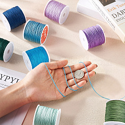 8 Rolls 8 Styles Nylon Braided Cord&nbsp;NWIR-YS0001-03