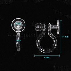 Plastic Clip-on Earring Findings&nbsp;LS-X-KY-F007-03