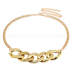 Alloy Chunky Cuban Link Chain Belts for Dress&nbsp;FS-WG9B36C-01