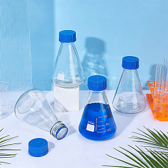 Reusable Glass Reagent Bottle with Screw Top Caps&nbsp;CON-WH0100-39A