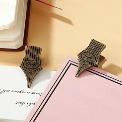 1 Pair Nib Shape Zinc Alloy Clips&nbsp;AJEW-CP0011-07