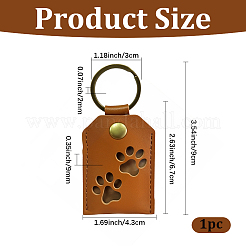 1Pc PU Leather Bag Keychins&nbsp;KEYC-CL0001-39A