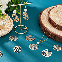 36Pcs 6 Style Brass Pendants&nbsp;KKC-PH0001-02