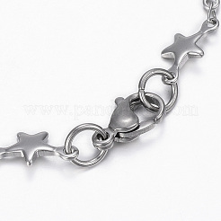 Tarnish Resistant 304 Stainless Steel ID Bracelets&nbsp;BJEW-H520-12P