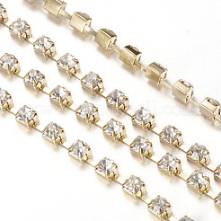 Brass Rhinestone Strass Chains&nbsp;CHC-T002-SS18-01C