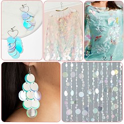 80g Iridescent PVC Paillette/Sequins Pendants&nbsp;KY-SC0002-49D