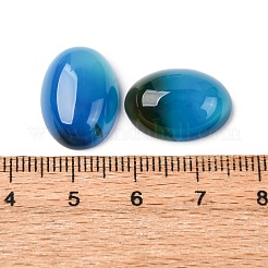 Dyed Oval Natural Blue Agate Cabochons&nbsp;X-G-K020-18x13mm-08