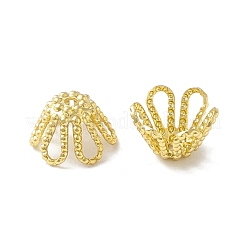 Rack Plating Brass Bead Caps&nbsp;KK-B053-23G