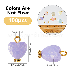 100Pcs Spray Painted Acrylic Pendants&nbsp;FIND-DC0006-51