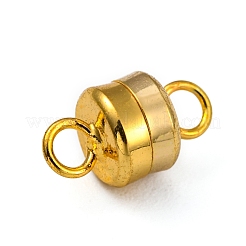 Column Brass Magnetic Clasps with Loops&nbsp;X-KK-M064-G-NR