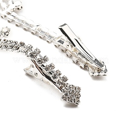 Alloy Rhinestone Hair Chain&nbsp;OHAR-M044-02D-S