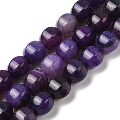 Dyed Natural Agate Beads Strands&nbsp;G-H087-E01-01D