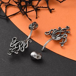 Octopus 316 Surgical Stainless Steel Belly Button Rings&nbsp;EJEW-G416-07AS
