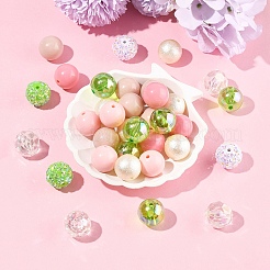 40Pcs 8 Styles Acrylic Beads&nbsp;OACR-FS0004-10