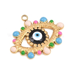 304 Stainless Steel Enamel Pendants&nbsp;STAS-G392-03G-03