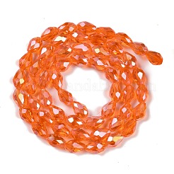 Transparent Electroplate Glass Beads Strands&nbsp;LS-EGLA-N013-T6mm-B09
