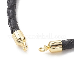 3MM Round Braided Leather Bracelet Making&nbsp;AJEW-JB01542