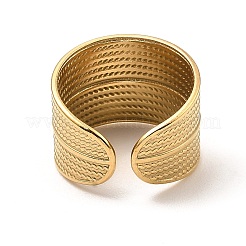 304 Stainless Steel Open Cuff Rings&nbsp;RJEW-Z018-35G