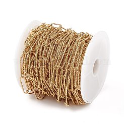 304 Stainless Steel Textured Paperclip Chains&nbsp;CHS-C006-07G