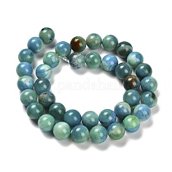 Dyed Natural Fire Crackle Agate Beads Strands&nbsp;G-G203-09A-10mm