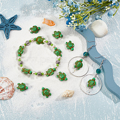DIY Tortoise Bead Stretch Bracelets Making Kits&nbsp;DIY-SC0015-28B-C