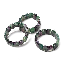 Oval Natural Dragon Veins Agate(Dyed & Heated) Beaded Stretch Bracelets for Women Men&nbsp;GG-CBA9ACE-A14