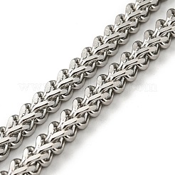 Non-Tarnish 201 Stainless Steel Wheat Chains Necklace&nbsp;STAS-Z056-05P