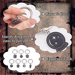 14Pcs 7 Style Halloween Theme Alloy Enamel Shoes Charms&nbsp;HJEW-GO00042