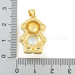 Rack Plating Brass Pendants&nbsp;ZIRC-L100-160G