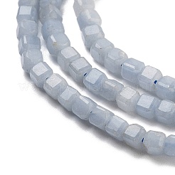 Natural Angelite Beads Strands&nbsp;G-H042-B17-01