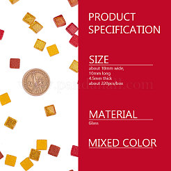 Glass Cabochons&nbsp;GLAA-WH0015-44D