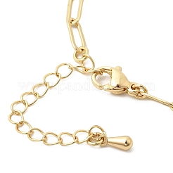 3.5MM Brass Paperclip Chain Bracelet Making&nbsp;MAK-K024-10G