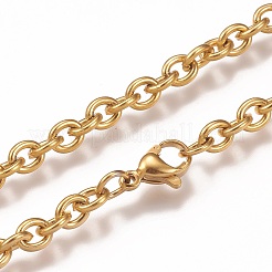 304 Stainless Steel Cable Chain Anklets&nbsp;LS-AJEW-H100-01G
