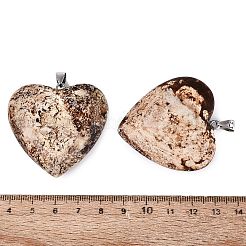 Natural Tree Bark Agate Pendants&nbsp;G-Q606-11A