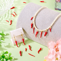 24Pcs 4 Styles Alloy & Brass Enamel Pendants&nbsp;FIND-TA0006-76