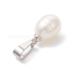 Natural Cultured Freshwater Pearl Rice Charms&nbsp;PALLOY-JF04961