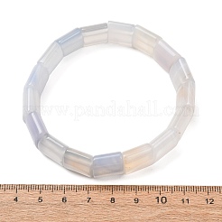 Square Natural Banded Agate(Dyed & Heated) Beaded Stretch Bracelets for Women Men&nbsp;GG-CBA9ACE-B17