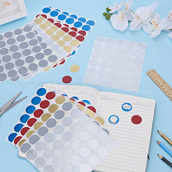 15 Sheets 5 Colors PVC Coated Scratch Off Film Password Stickers&nbsp;STIC-FG001-10