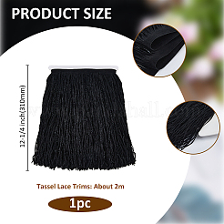 2M PU Imitation Leather Tassel Lace Trims&nbsp;SRIB-FH0001-06B