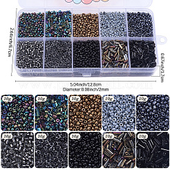100G 10 Styles Glass Seed Beads&nbsp;SEED-PA0001-47