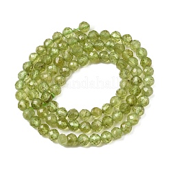 Natural Peridot Beads Strands&nbsp;G-P603-C-4mm-01