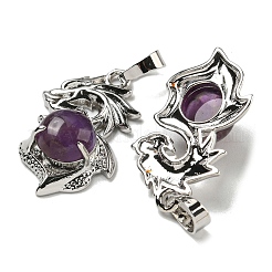 Natural Amethyst Pendants&nbsp;G-G111-01P-05