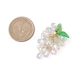 Transparent Glass Pendants&nbsp;PALLOY-JF04758-01