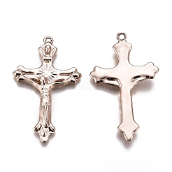 Alloy Crucifix Cross Pendants&nbsp;PALLOY-E400-06LG-AAA