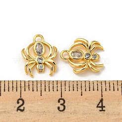 Brass Micro Pave Cubic Zirconia Charms&nbsp;KK-Q809-01G