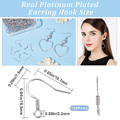 100Pairs Brass Earring Hooks&nbsp;KK-CN0001-78