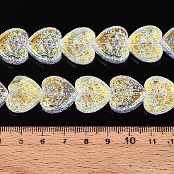 Electroplate Transparent Glass Beads Strands&nbsp;EGLA-N017-04A